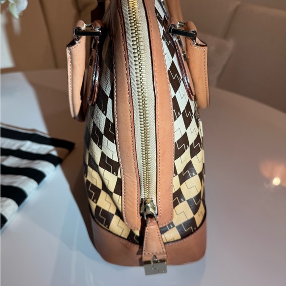 💛 Rare L.A.M.B Checkered Ombré Tote Handbag 🏁 - Picture 12 of 13